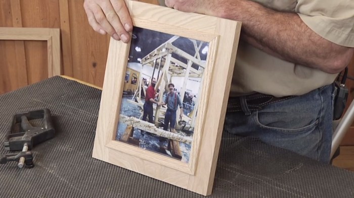 Wooden circle photo frame diy