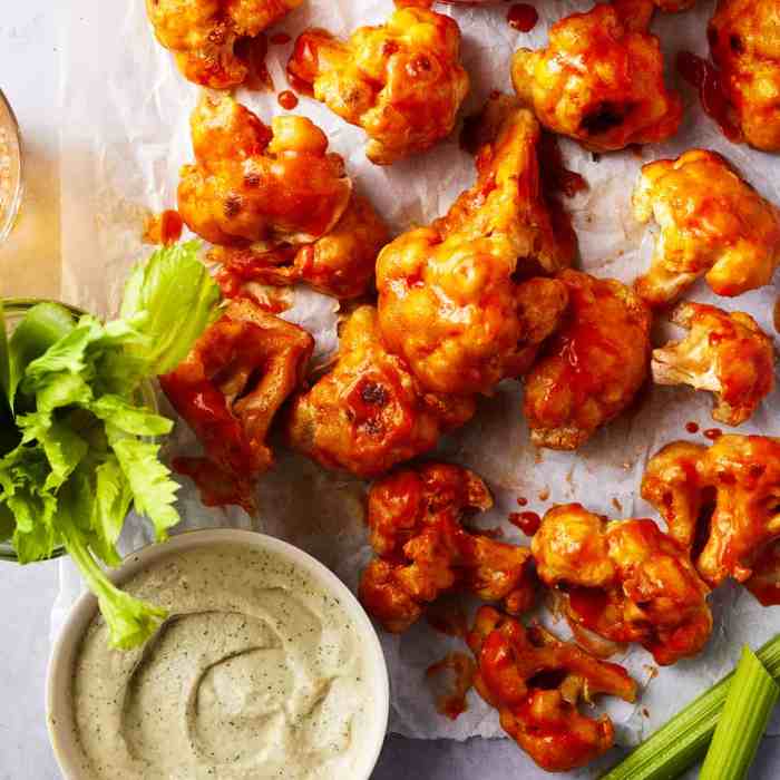 Flamin hot cauliflower wings