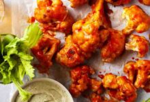 Flamin hot cauliflower wings