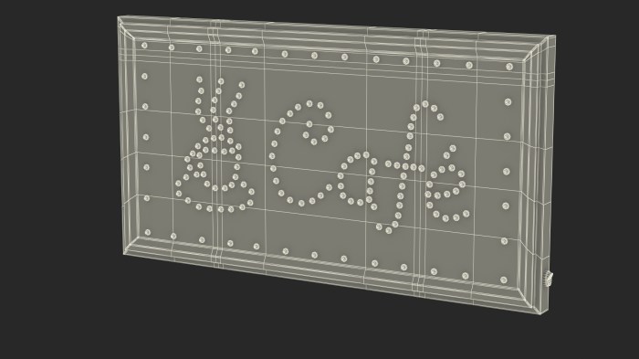 Diy light up cafe sign