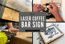 Diy light up cafe sign