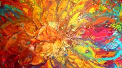 Try this abstract modern art diy