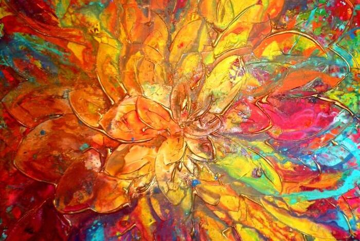 Try this abstract modern art diy