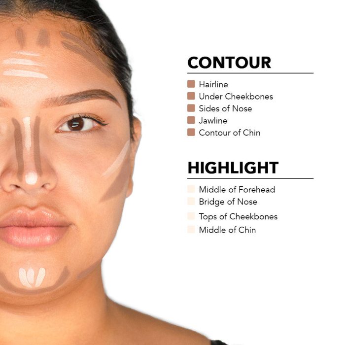 Easy natural contouring highlighting perfect for summer