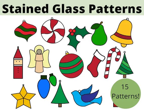 Stained glass tumbling block ornaments
