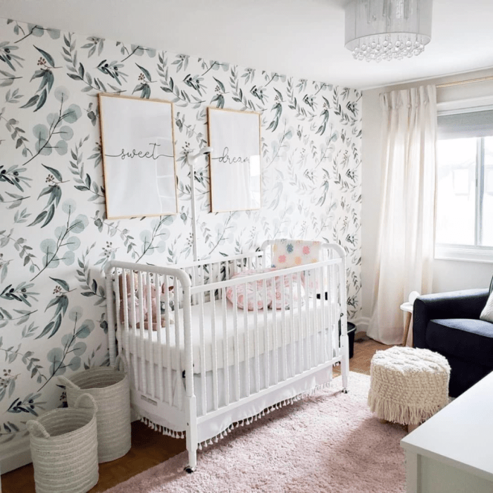 Painted abeautifulmess Painted nursery wallpaper diy