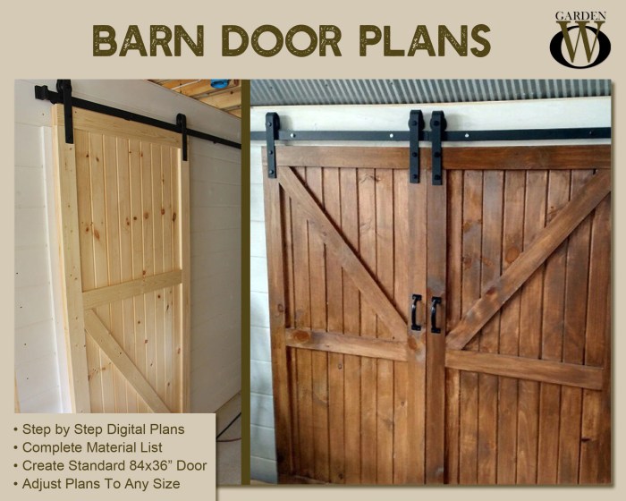 Modern barn door diy